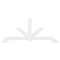 Ekena Millwork Vanguard Architectural Grade PVC Gable Bracket, 72"W x 30"H x 2"D x 4"F, 10/12 Pitch GBP072X30X0204VAN00 - alternate 3